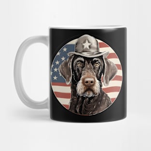 German Wirehaired Pointer 4th of July Mug